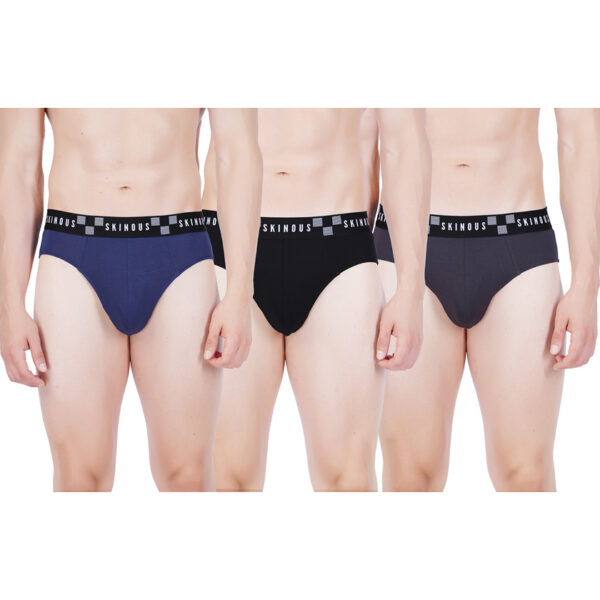 Skinous Brief Ew Elastane Comfort Fit Pack Of Three