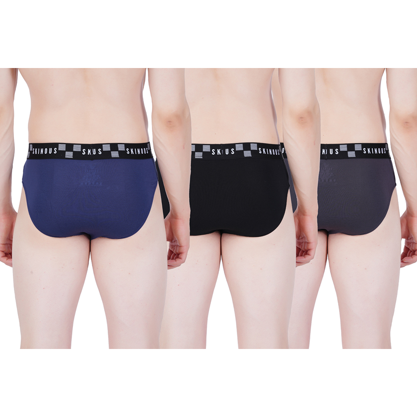 Skinous Brief Ew Elastane Regular Fit Pack Of Three Skinous Brief Ew Elastane Regular Fit Pack Of Three