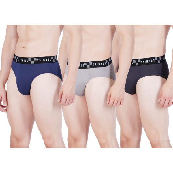 Skinous Brief Ew Elastane Three Combo Pack Cool Fit