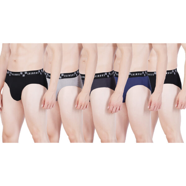 Skinous Brief Ew Light Weight Regular Fit Pack Of Five