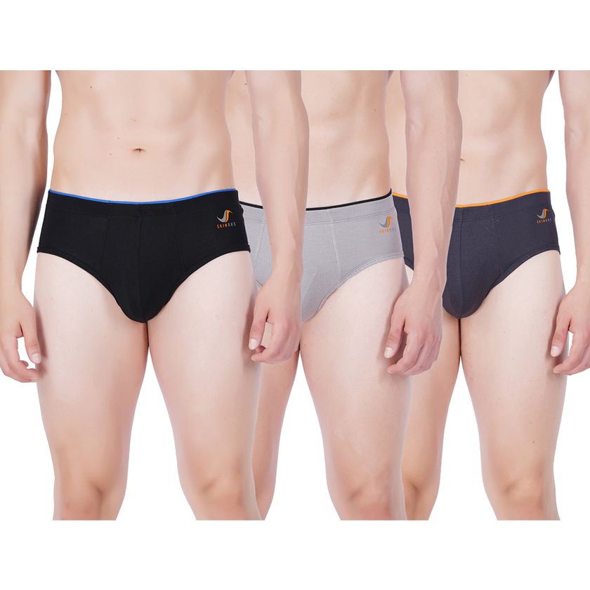 Skinous Brief Siw Three Color Combo Pack Cozy Fit Skinous Brief Siw Three Color Combo Pack Cozy Fit
