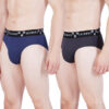Skinous Brief Tw Black and Navy Combo Normal Fit