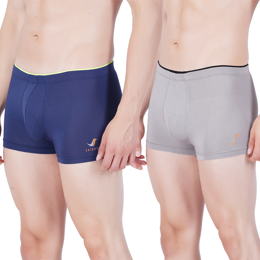 Skinous Trunk Inner Navy and Light Grey Comfort Fit