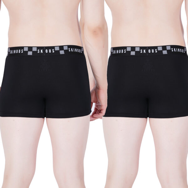 Skinous Trunk Top Elastic Black and Black Relaxed Fit