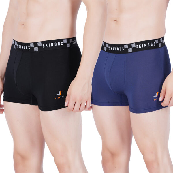 Skinous Trunk Top Elastic Black and Navy Relaxed Fit