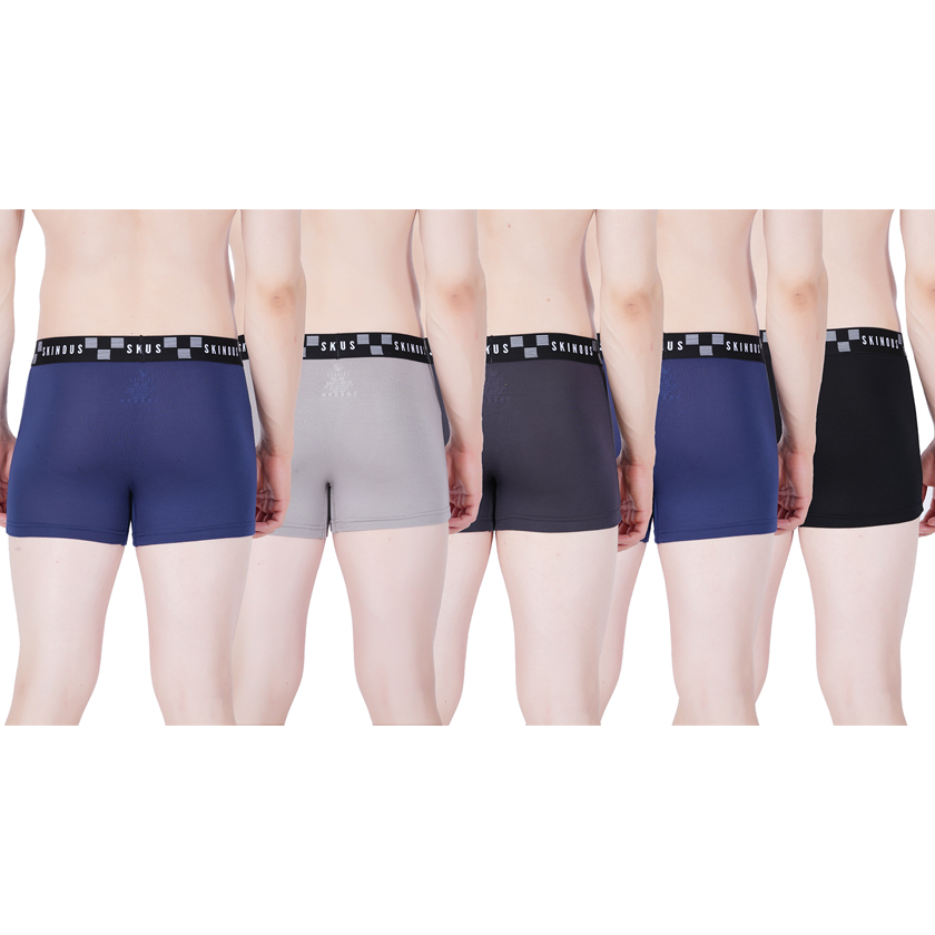 Skinous Trunk Top Elastic Combo Pack of five Normal Fit Skinous Trunk Top Elastic Combo Pack of five Normal Fit