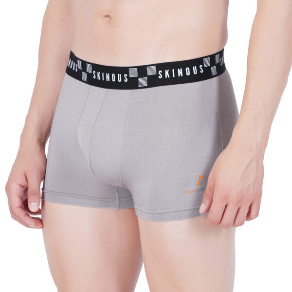 Skinous Trunk Top Elastic Light Grey Cozy Fit
