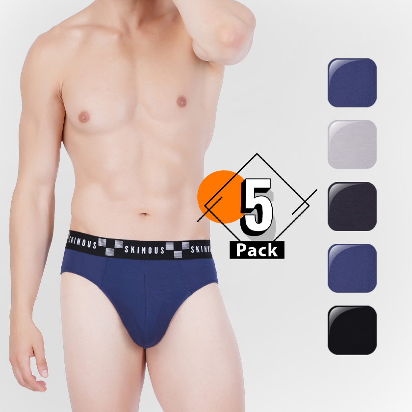 Skinous Brief Ew Pack of Five Comfort Fit Skinous Brief Ew Pack of Five Comfort Fit