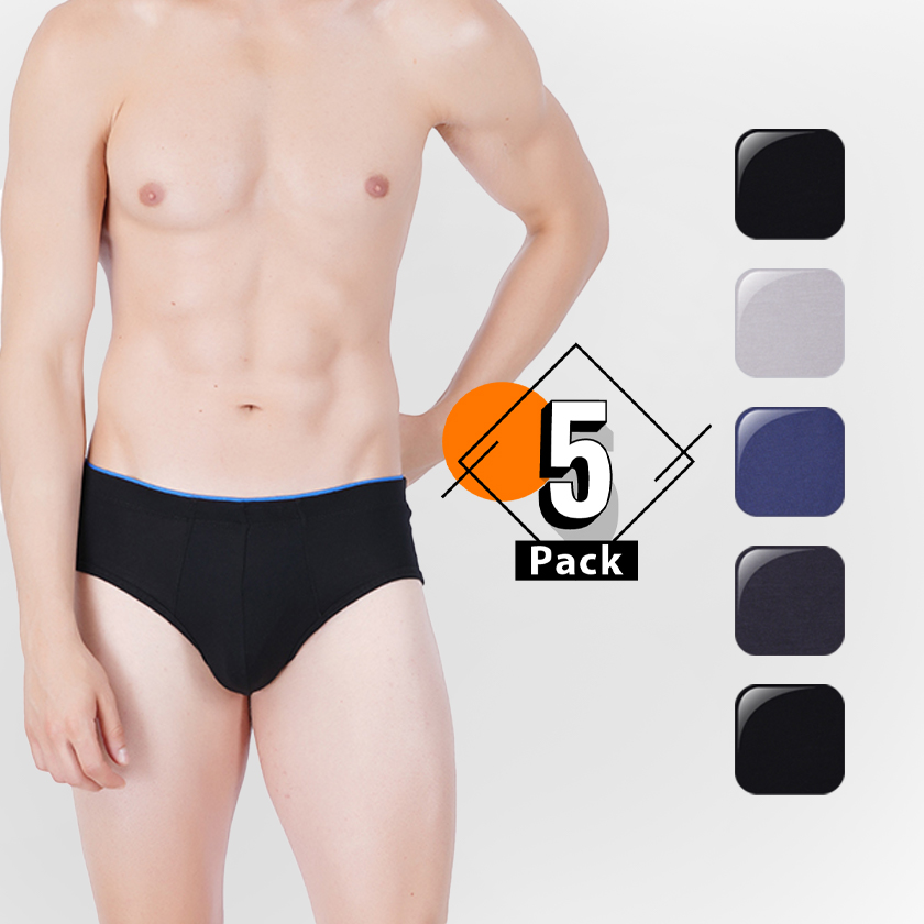 Skinous Brief Siw Pack of Five Leisure Fit Skinous Brief Siw Pack of Five Leisure Fit