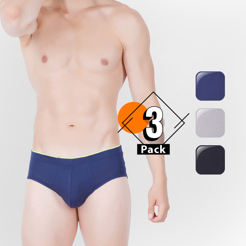 Skinous Brief Siw Pack of Three Breathable Fit Skinous Brief Siw Pack of Three Breathable Fit