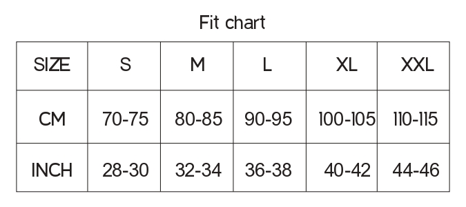 Skinous - Fit Chart