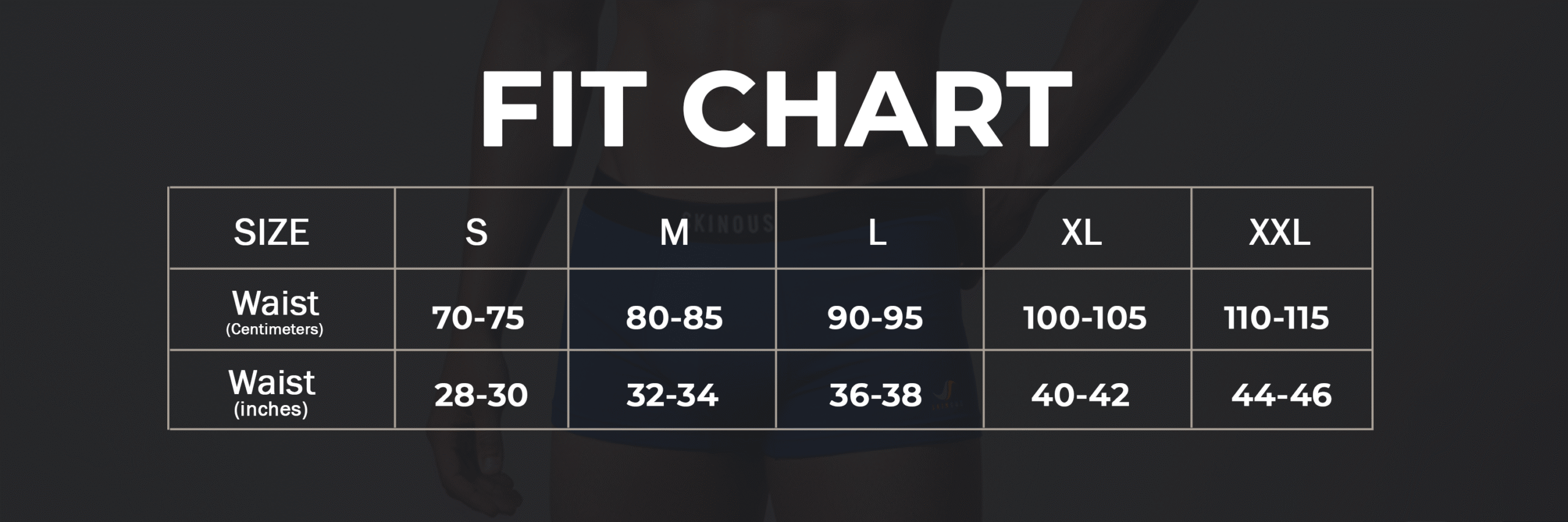 Skinous - Fit Chart